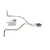 Dakota 87-96 dual exhaust 2.5 pipe 1 chamber muffler  Side Exit