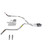 Dakota 87-96 dual exhaust 2.5 pipe 1 chamber muffler RC Tip Corner exit