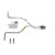 Dakota 87-96 dual exhaust 2.5 pipe 1 chamber muffler RC Tip Side Exit