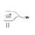 Dakota 87-96 dual exhaust 2.5 pipe 1 chamber muffler RC Tip