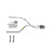 Dakota 87-96 dual exhaust 2.5 pipe 1 chamber muffler RW Tip