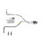 Dakota 87-96 dual exhaust 2.5 pipe 1 chamber muffler SW Tip Side Exit