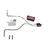 Dakota 87-96 dual exhaust 2.5 pipe Flowmaster Super 10 RW Tip Side Exit