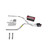 Dakota 87-96 dual exhaust 2.5 pipe Flowmaster Super 10 RW Tip