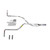 Dakota 87-96 dual exhaust 2.5 pipe Glass Pack muffler RW Tip Side Exit