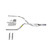 Dakota 87-96 dual exhaust 2.5 pipe Glass Pack muffler SC Tip
