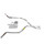 Dakota 87-96 dual exhaust 2.5 pipe No Muffler   Corner exit