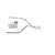 Dakota 87-96 dual exhaust 2.5 pipe No Muffler