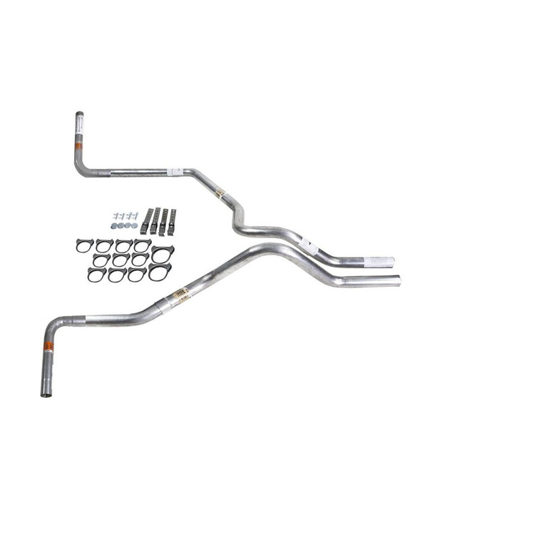 Silverado 96-99 dual exhaust 2.5 SS pipe No Muffler   Side Exit