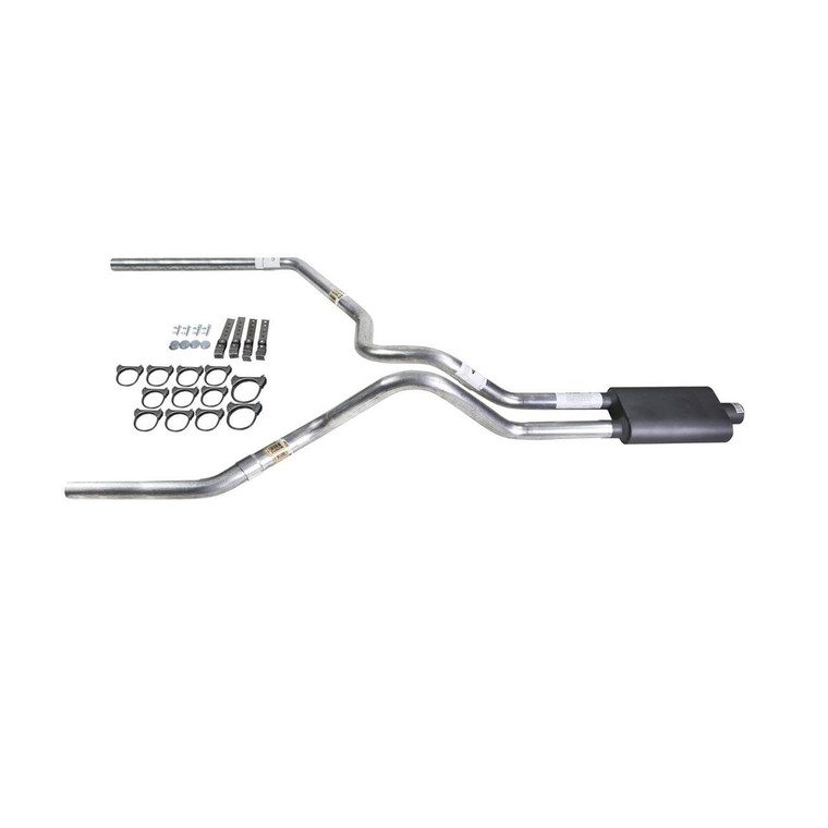Silverado 07-13 dual exhaust 2.5 MA pipe Flowsound Muffler