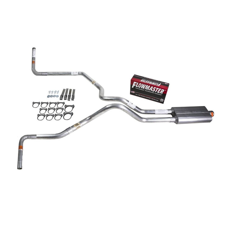 Silverado 07-13 dual exhaust 2.5 SS pipe Flowmaster 50  Side Exit