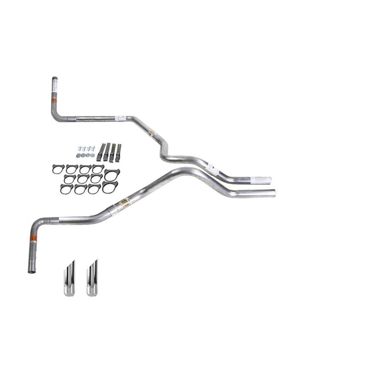 Silverado 07-13 dual exhaust 2.5 SS pipe No Muffler  SW Tip Side Exit
