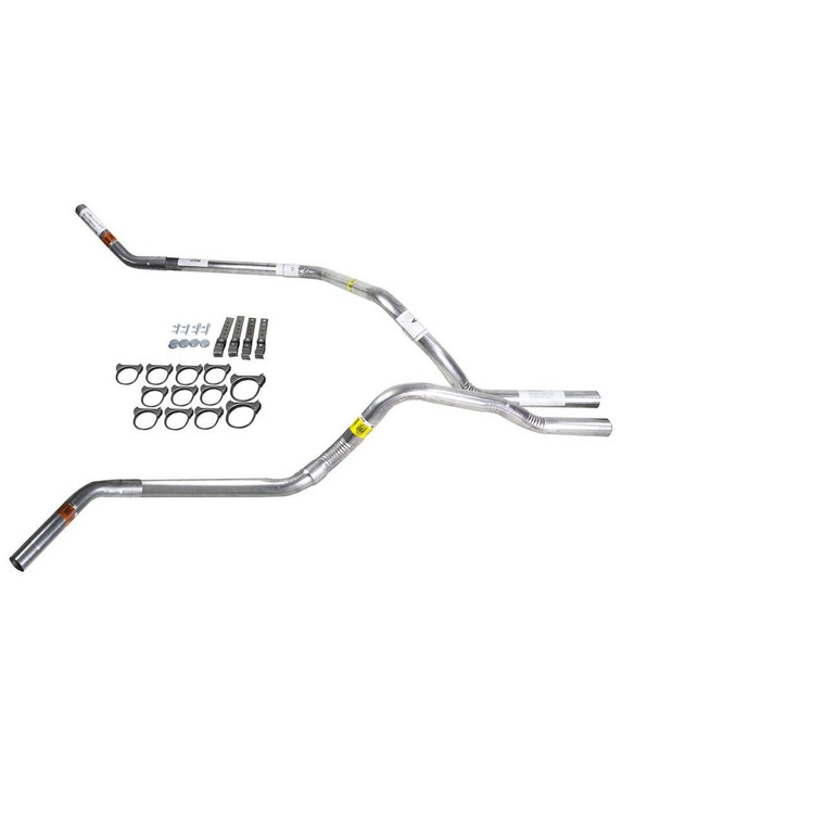 Silverado HD dual exhaust 2.5 pipe No Muffler   Corner exit