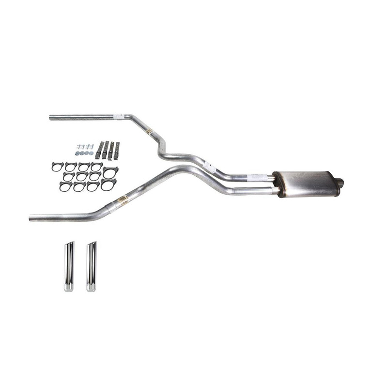S10 / S15 83-94 dual exhaust 2.25 MA pipe Stainless muffler RW Tip
