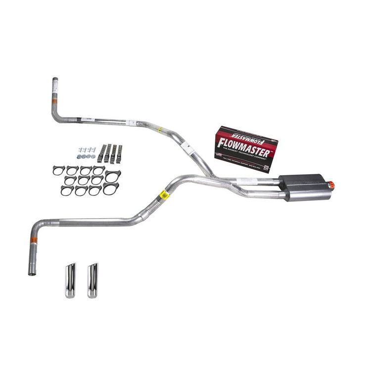 Dakota 97-05 dual exhaust 2.5 pipe Flowmaster 40  RW Tip Side Exit