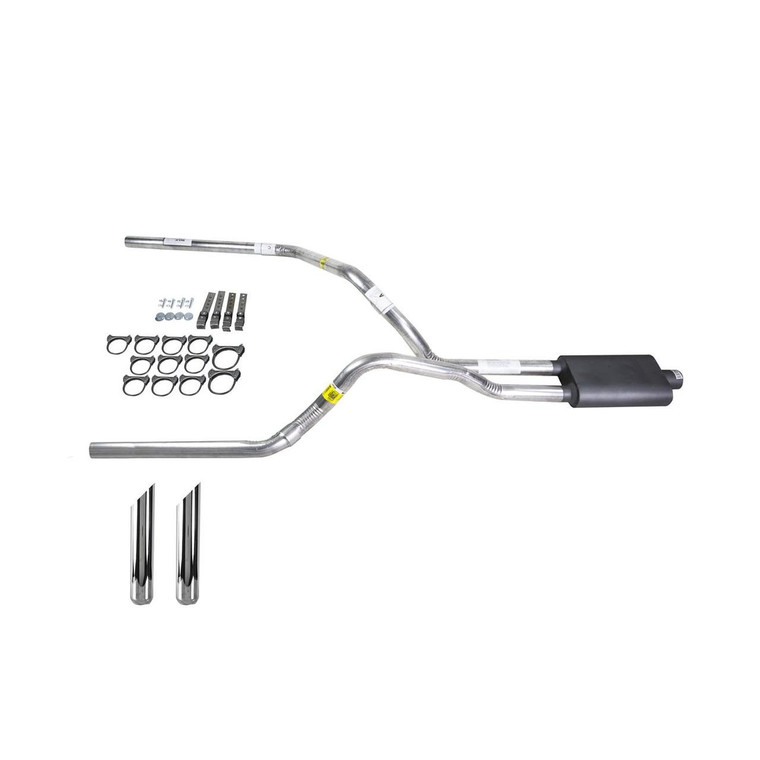 S10 / S15 95-01 dual exhaust 2.25 pipe Flowsound Muffler SW Tip