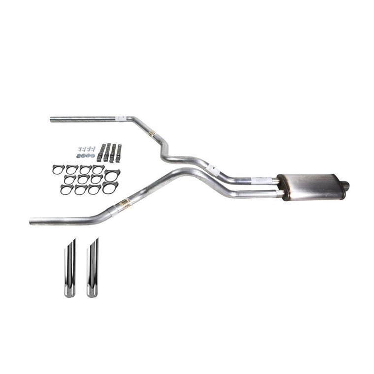 S10 / S15 95-01 dual exhaust 2.25 MA pipe Stainless muffler SW Tip