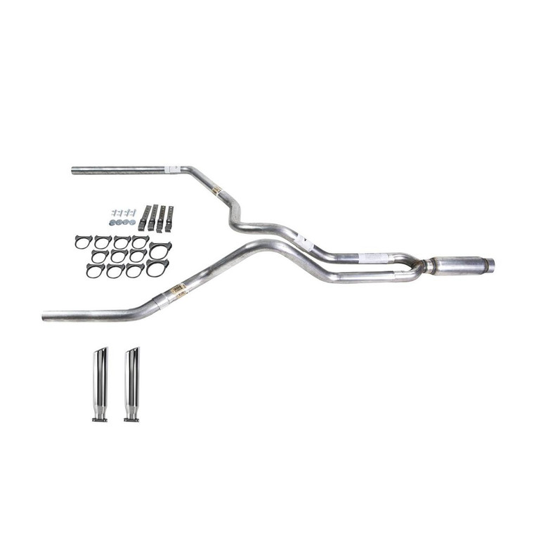 S10 / S15 95-01 dual exhaust 2.25 MA pipe Glass Pack muffler RC Tip