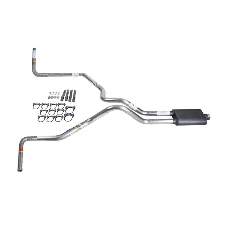 Dakota 97-05 dual exhaust 2.5 MA pipe Flowsound Muffler  Side Exit