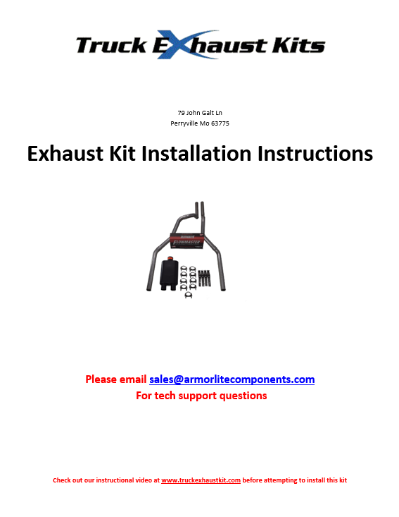 Direct Fit Exhaust Kit Instructions