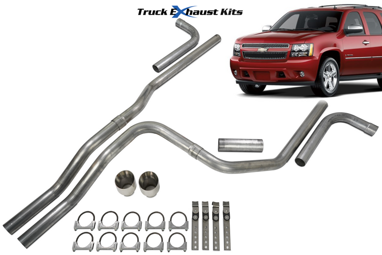 Chevy Suburban 2007-2014 2.5" Dual Same Side Exit Exhaust
