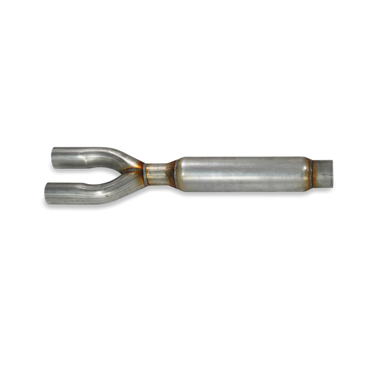 Aluminized Glasspack 3" In Dual 2.5" Out