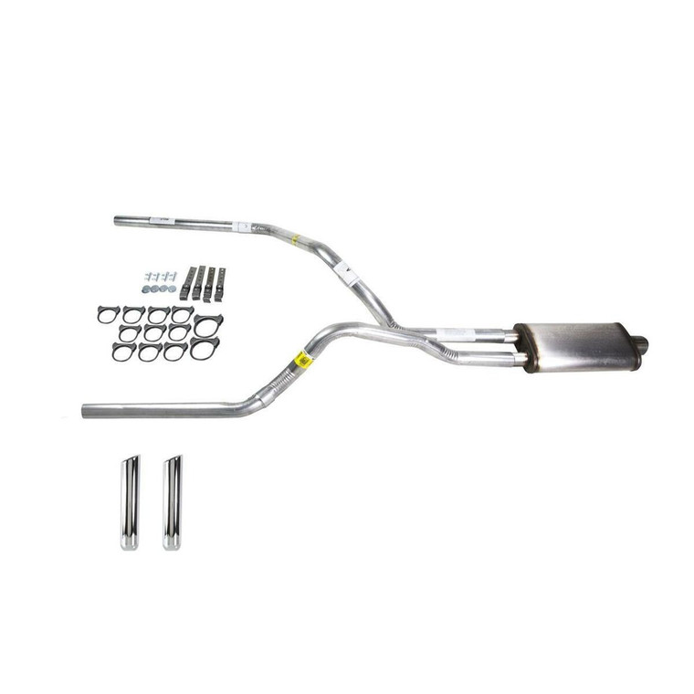 83-01 Chevrolet GMC S10 S15 Truck Performance Dual Exhaust - 18" MaxFlow Muffler