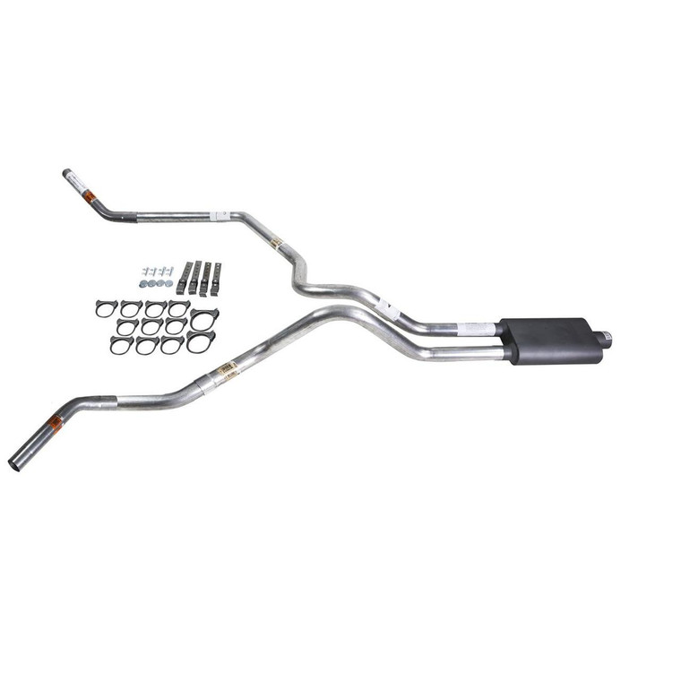 Ranger 96-04 dual exhaust 2.25 MA pipe Flowsound Muffler  Corner exit