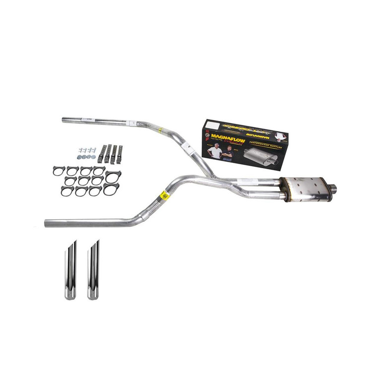 Dakota 87-96 dual exhaust 2.5 pipe Magnaflow SW Tip