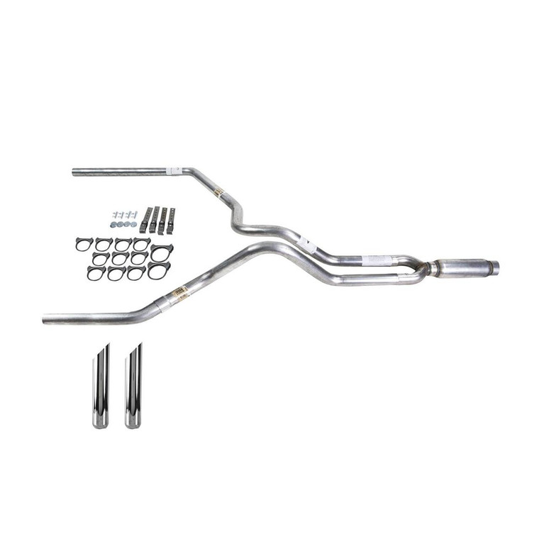 Ranger 96-04 dual exhaust 2.25 MA pipe Glass Pack muffler SW Tip