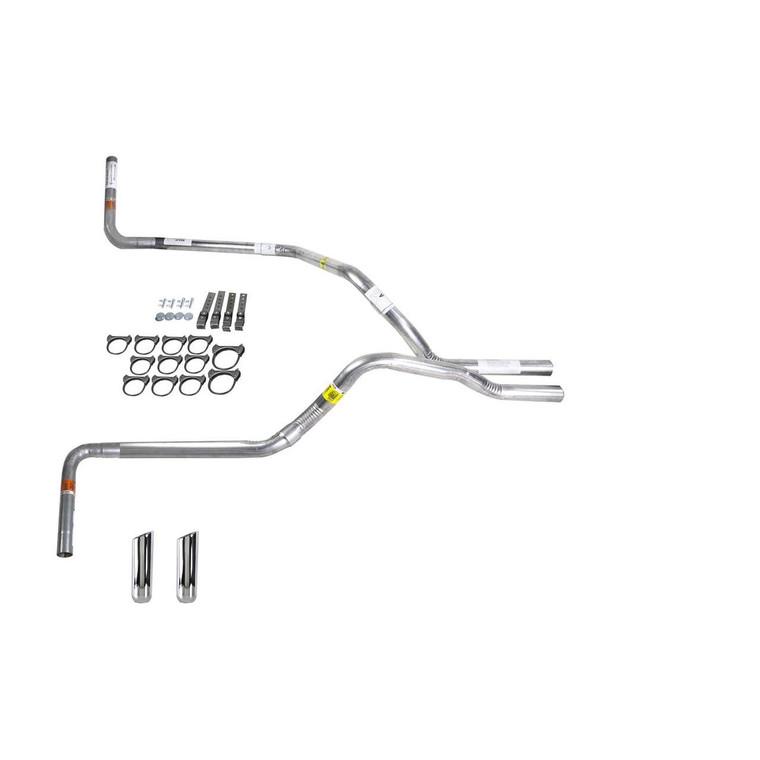 Dakota 87-96 dual exhaust 2.5 pipe No Muffler  RW Tip Side Exit