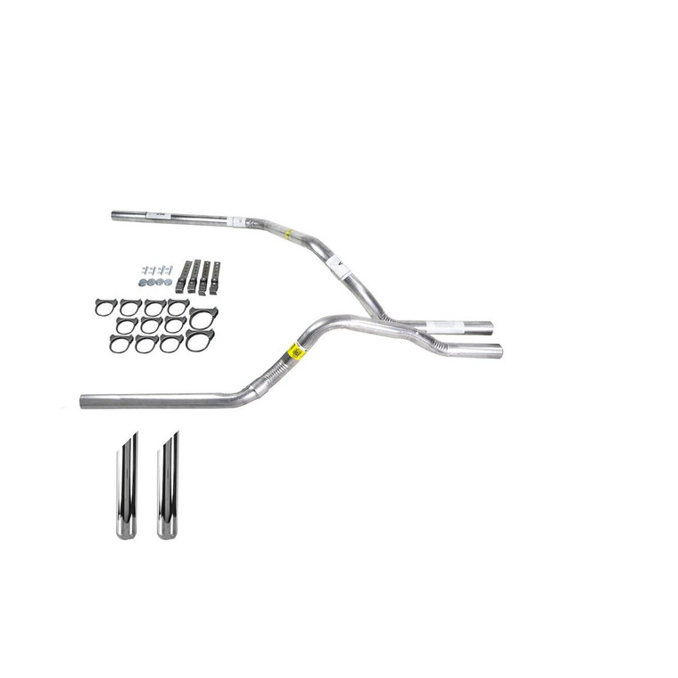 Dakota 87-96 dual exhaust 2.5 pipe No Muffler  SW Tip