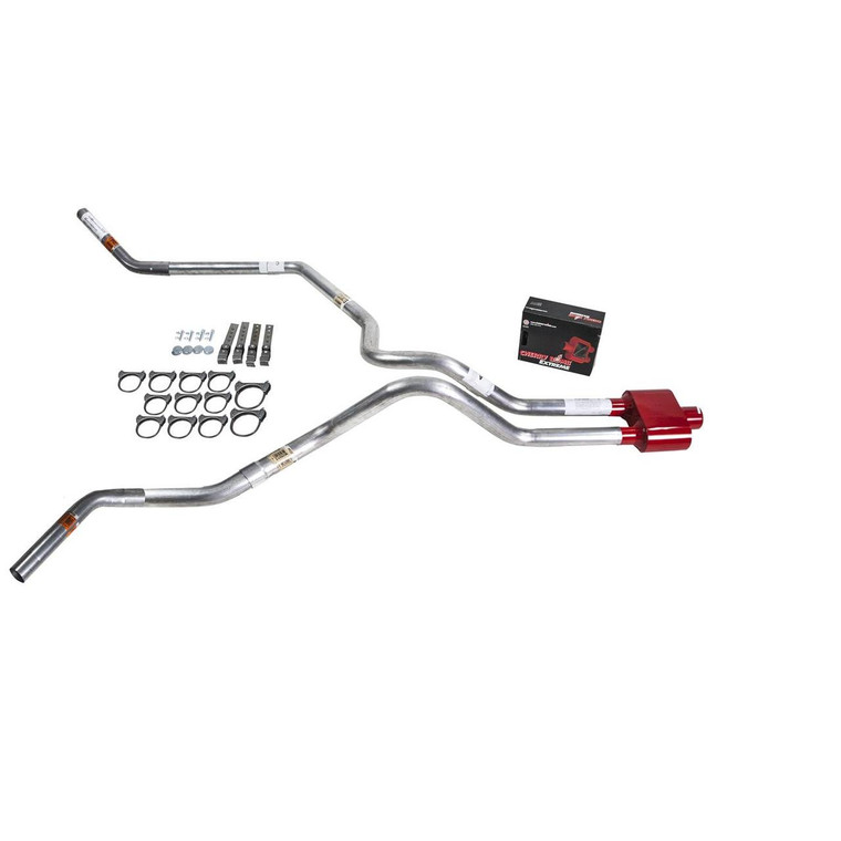 Dakota 87-96 dual exhaust 2.5 MA pipe Cherry Bomb Extreme  Corner exit