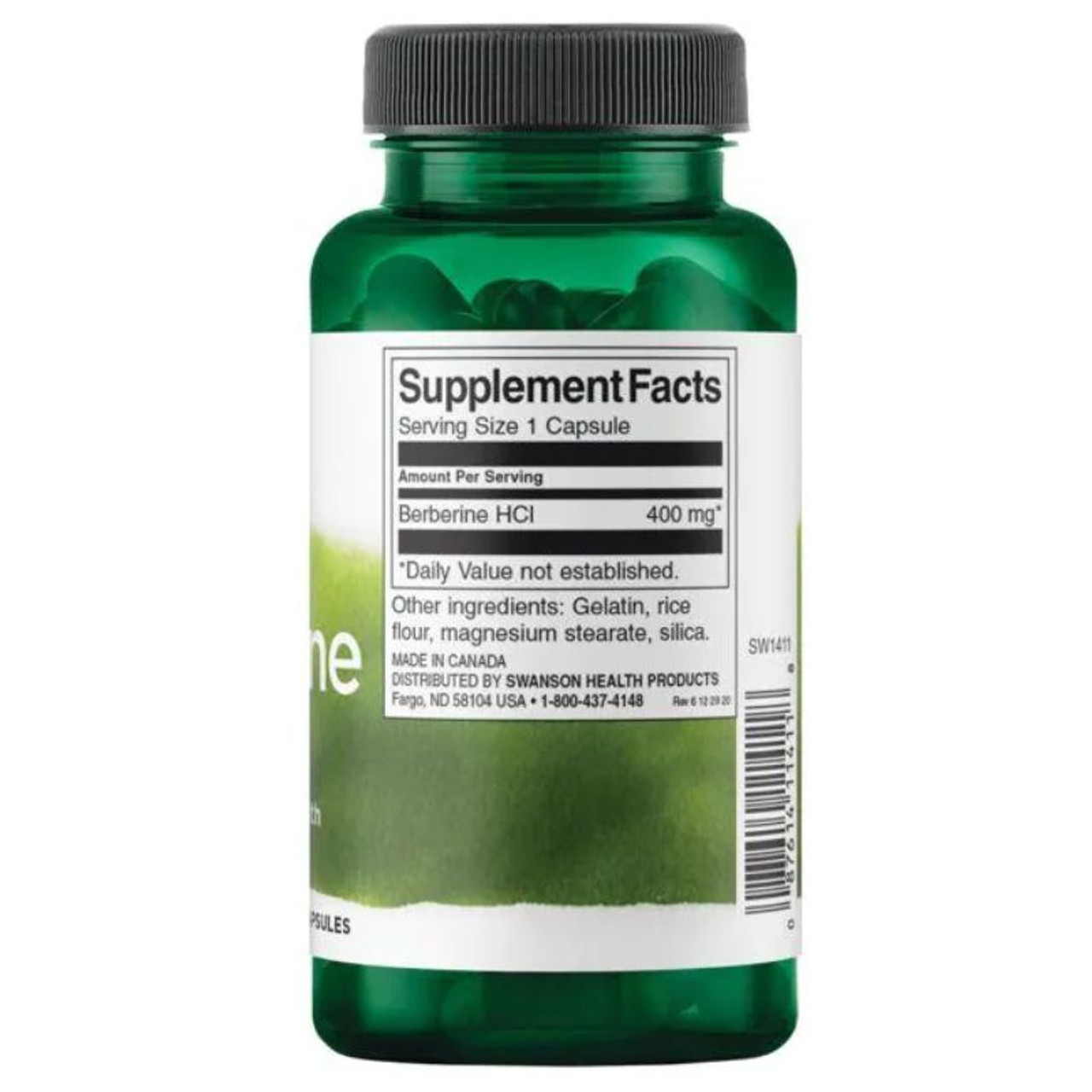 Swanson Premium Berberine 400 mg 60 Caps Supplement