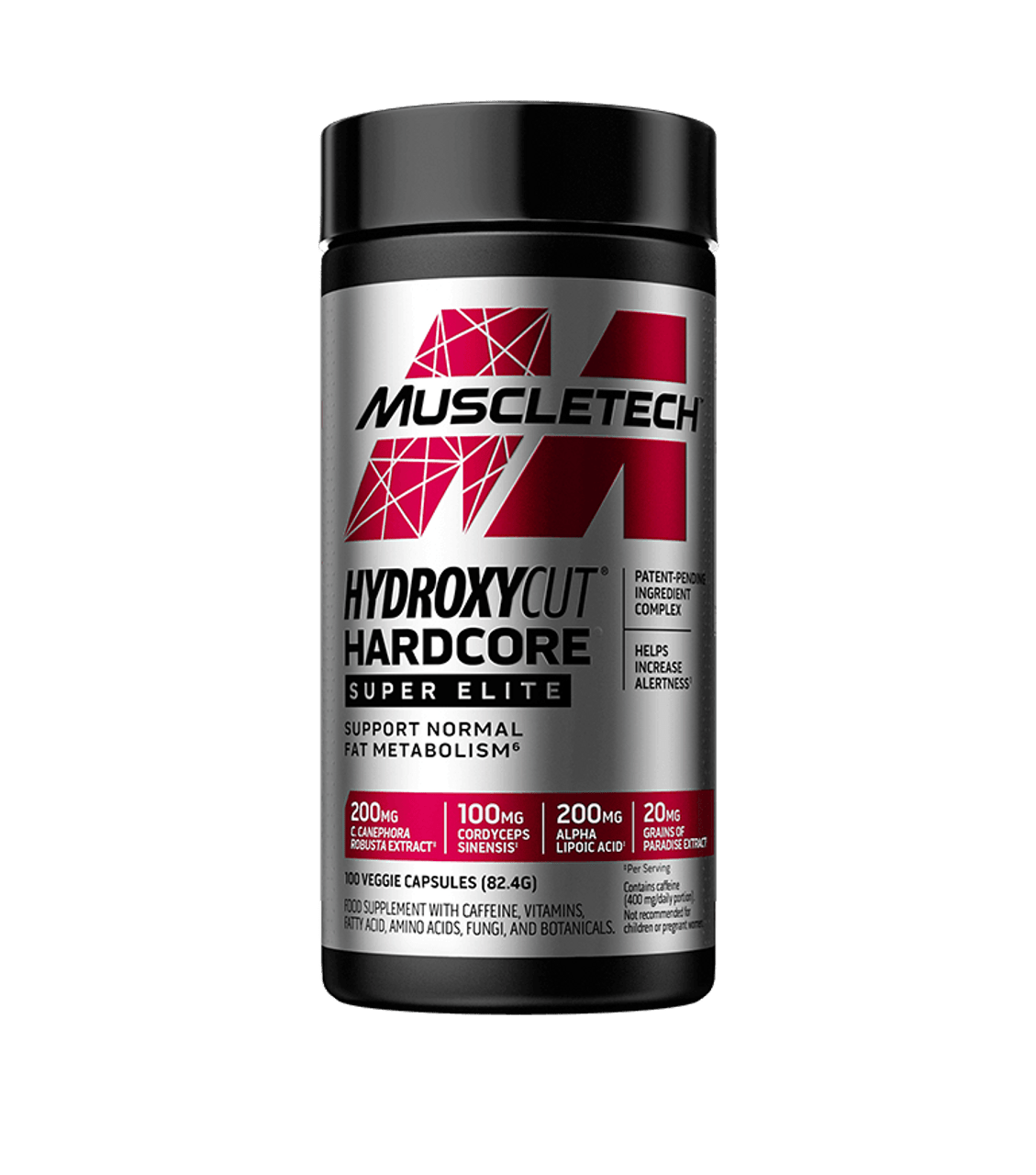 Muscletech - Hydroxycut Hardcore  superElite - 100 vegan caps