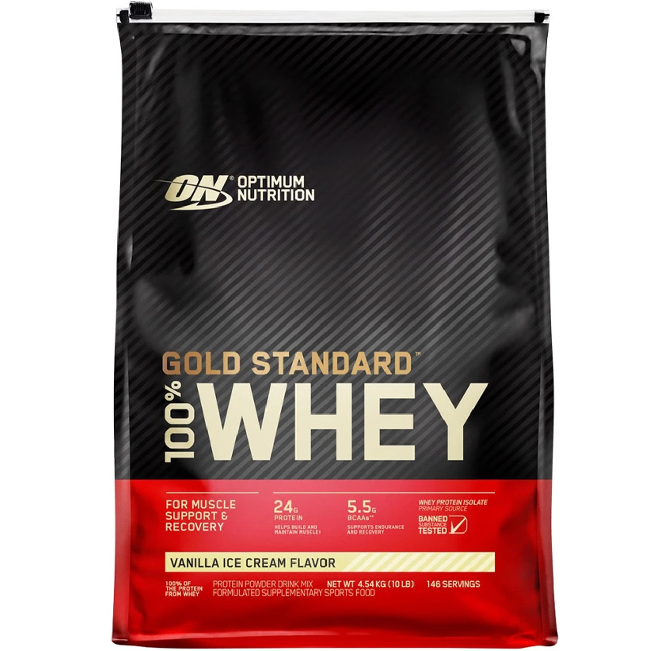 Optimum Nutrition - Gold Standard 100% WHEY Protein - 4.5kg Vanilla Ice Cream