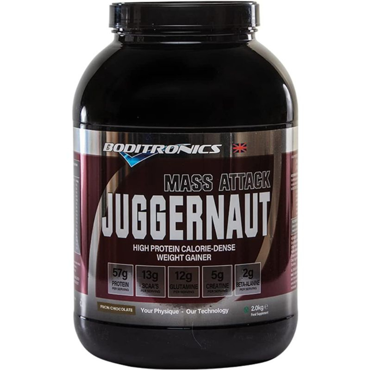 Boditronics Juggernaut Mass Attack 2KG Rich Chocolate