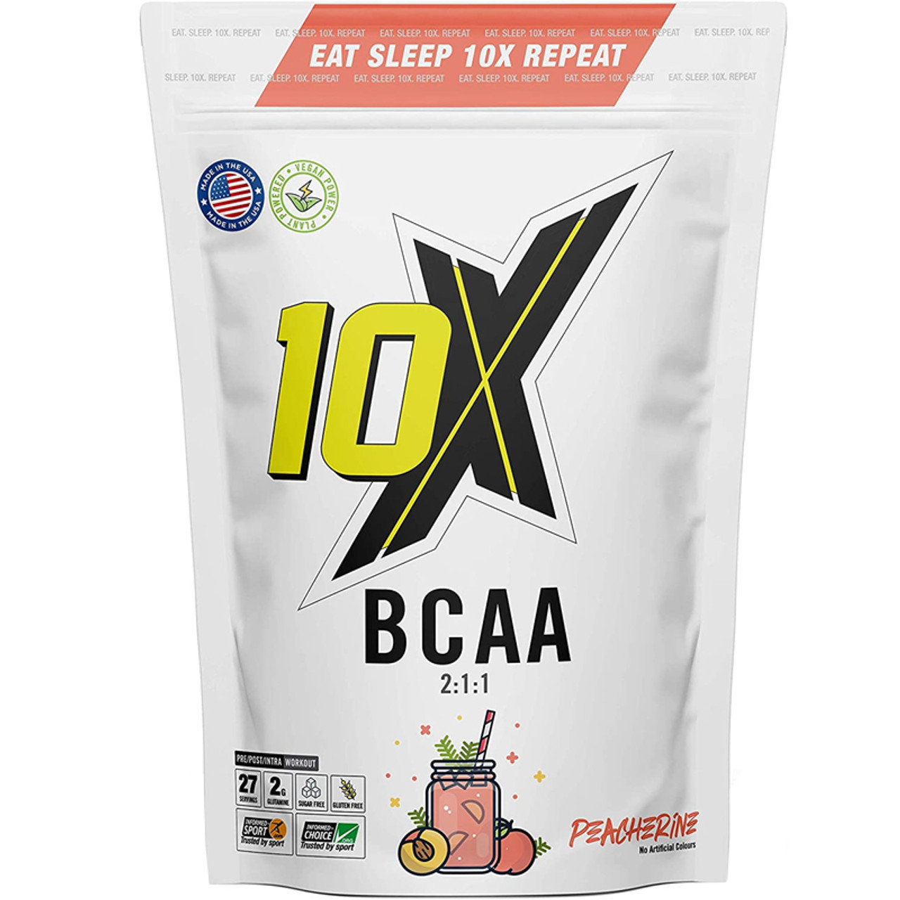 10x Nutrition - BCAA - 243g Peacherine