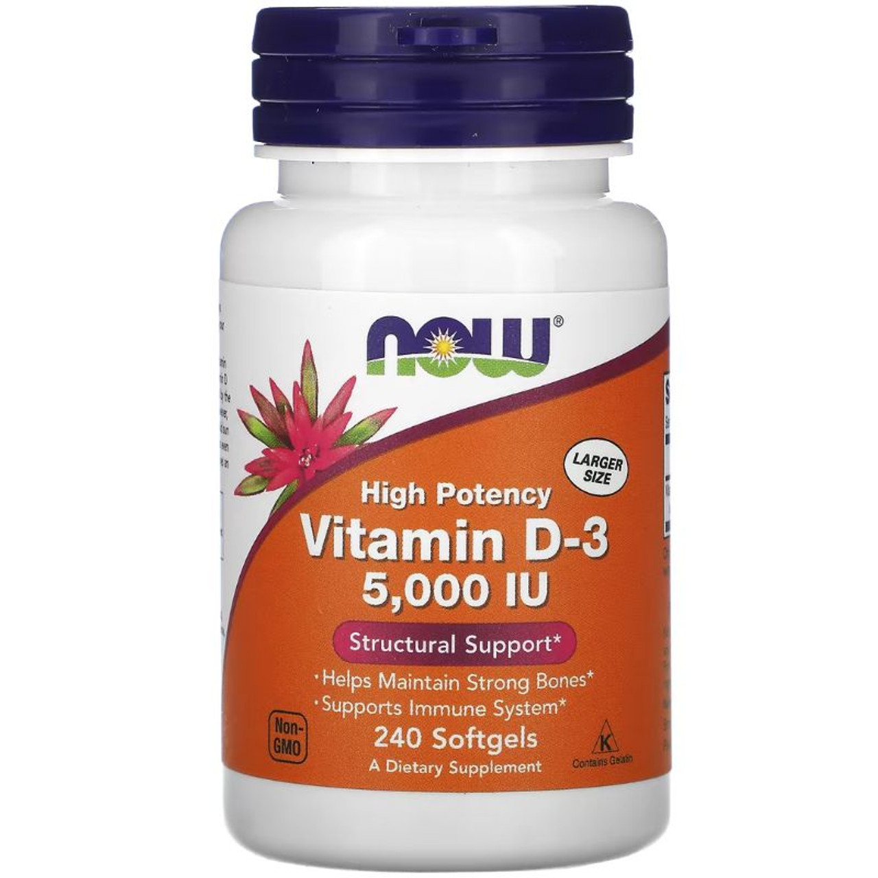 NOW Foods - Vitamin D-3 5000 IU Now 240 softgels