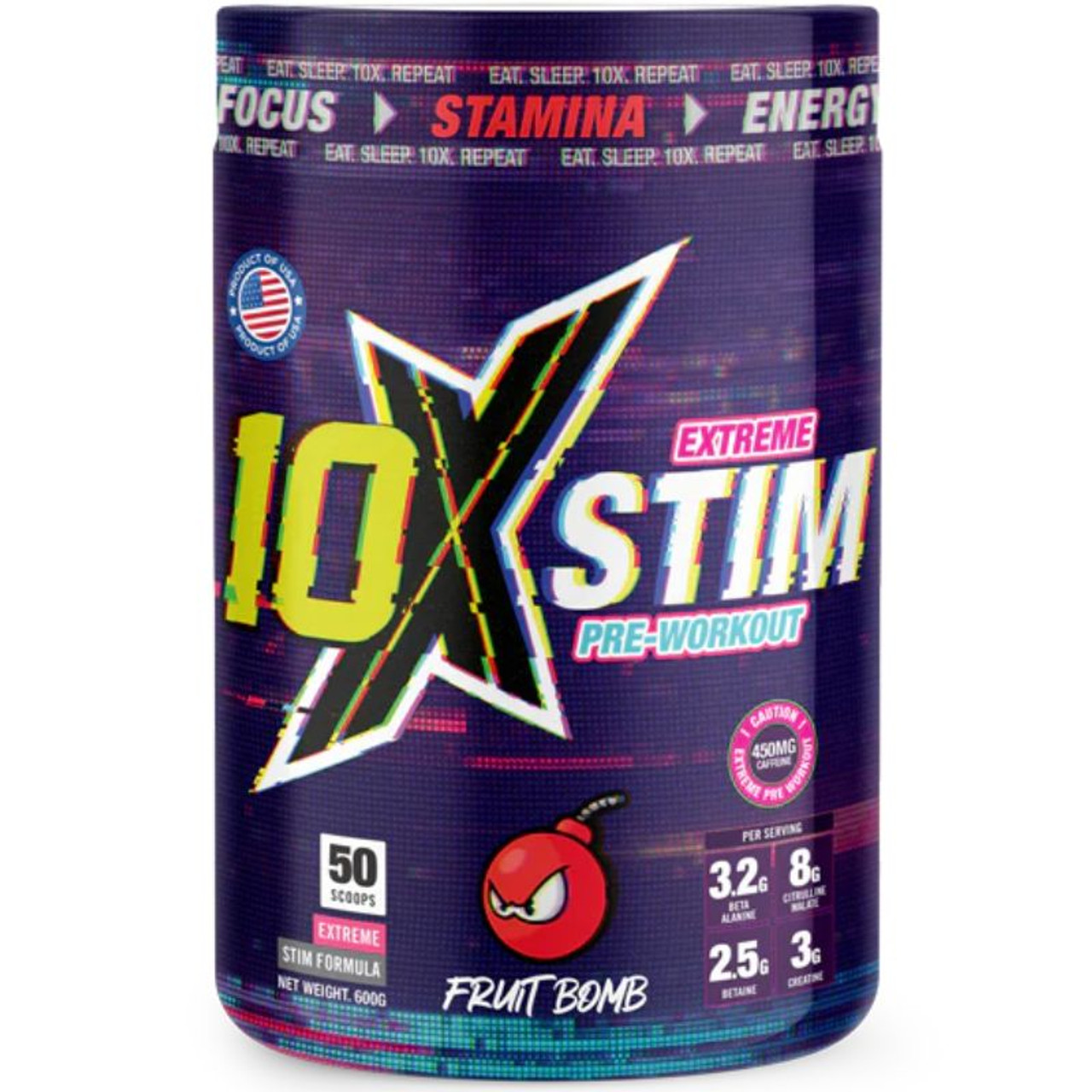 10X Stim 50 scoops Cobra Ki Fruit Bomb