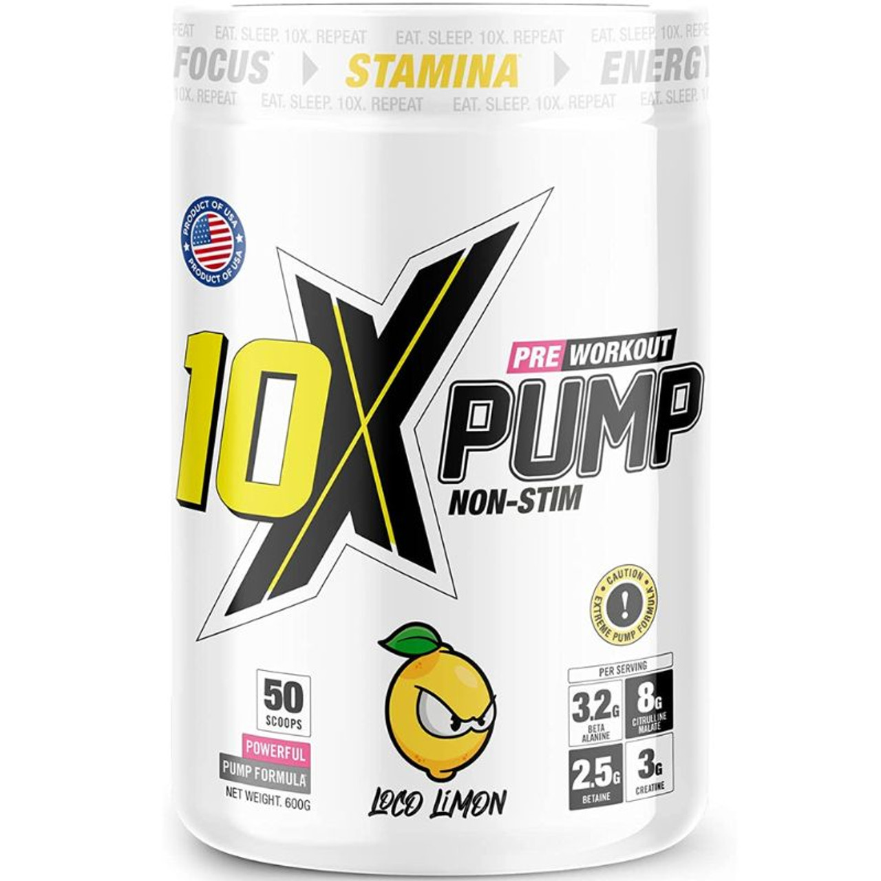 10X PUMP 50 scoops Loco Limon