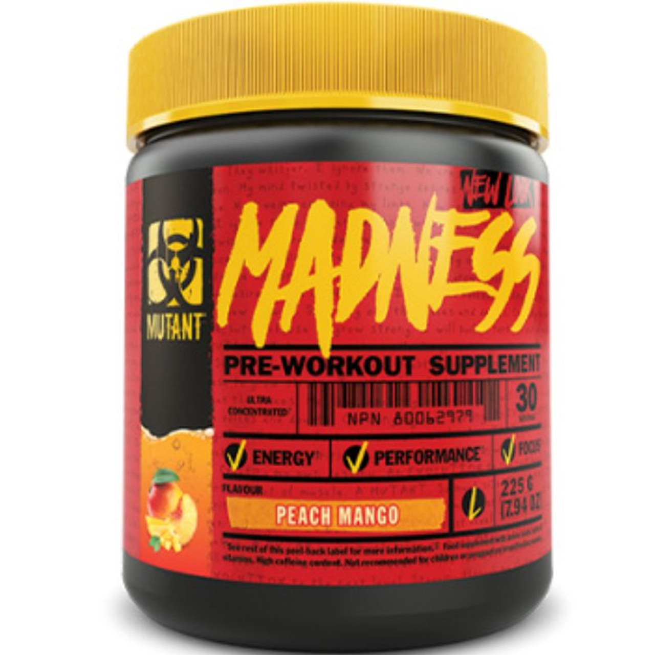 Mutant  - Madness 30 servings - 225g Peach Mango