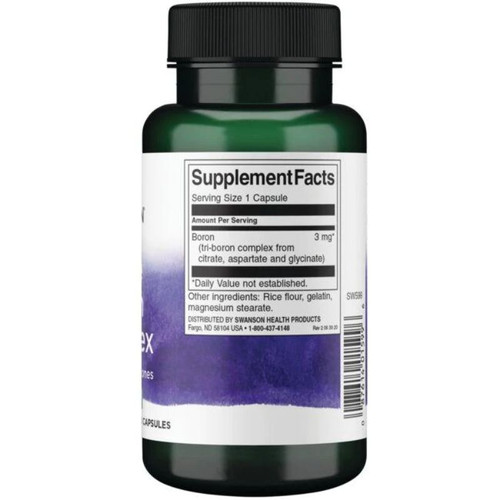 Swanson Triple Boron Complex 3 mg 250 Caps Supplement