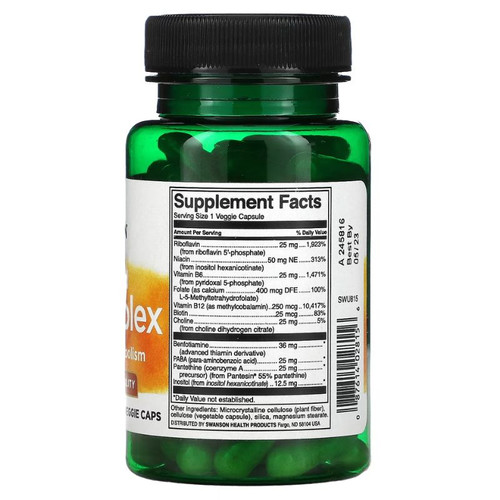 Swanson Activated B-Complex - 60 vcaps supplement