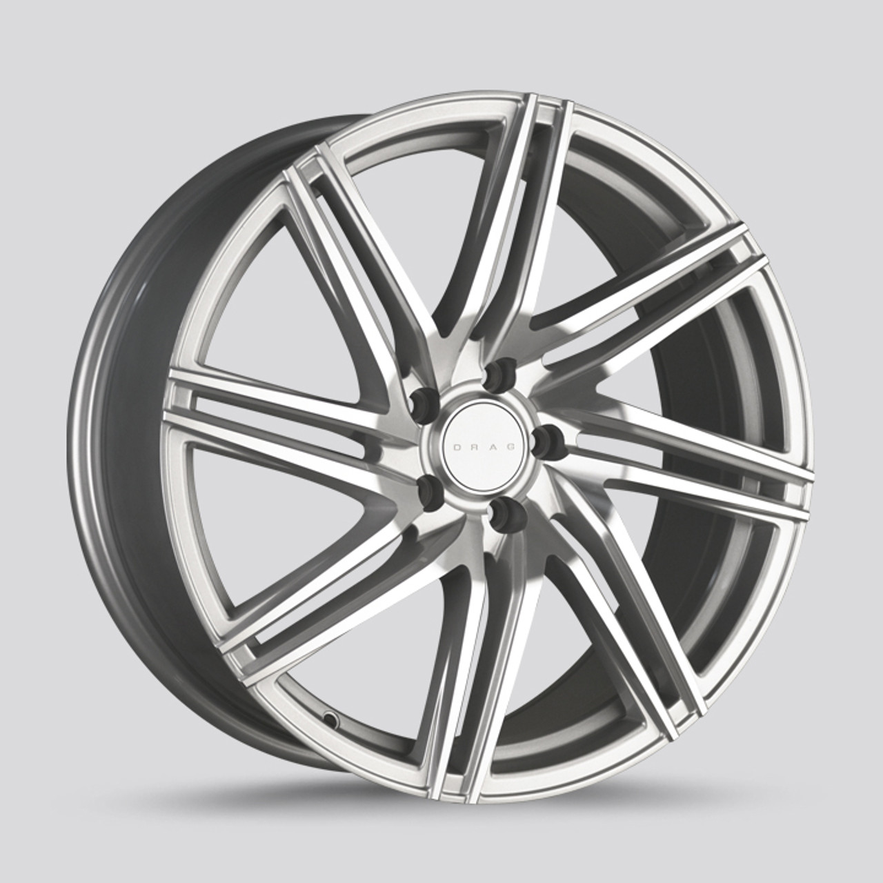 Drag DR-70 Wheels 18x8 5x112 Silver Machined Face Rims