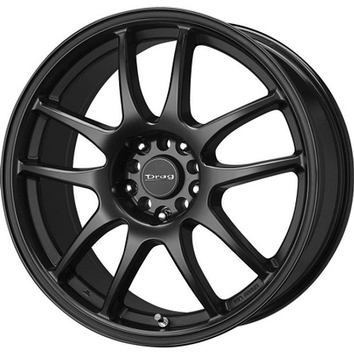 Drag Wheels Dr-31 17X7 5X100 5X114.3 Flat Black Rims