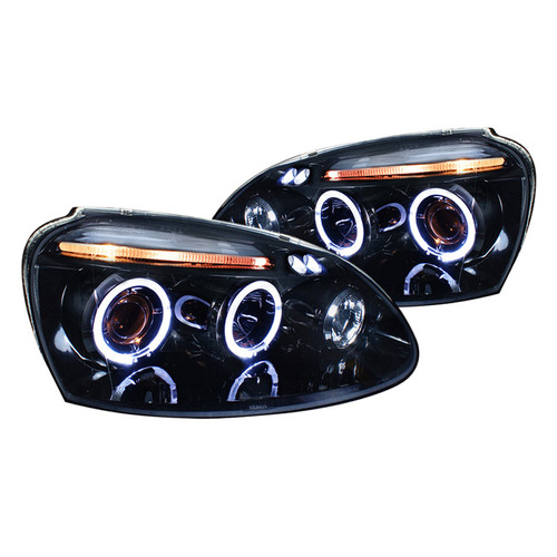 junyan Spec-D 06-08 Vw Golf 5 Pro Gloss Black W Smoke lens OE HID Headlights lhp-glf05g-tm