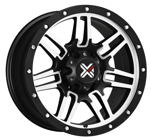 DX4 15x8 Type 7S 5x127 matte black machined 4x4 off road wheels