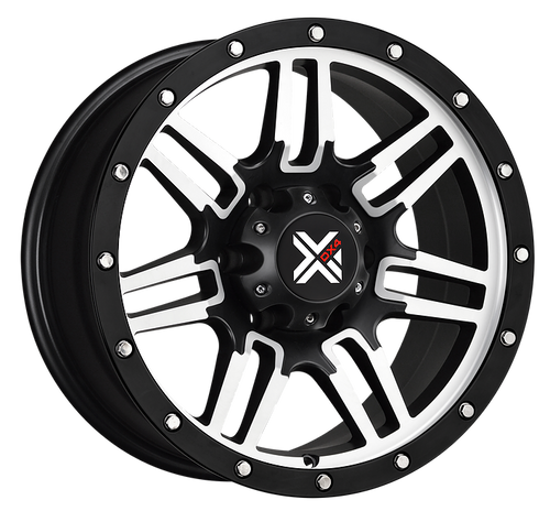 DX4 16x8.5 Type 7S 5x114.3 matte black machined 4x4 off road wheels