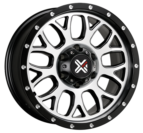 DX4 16x8.5 GEAR 5x5 5x127 matte machined black wheels